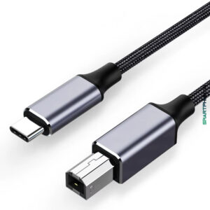 Câble tressé USB type B (type imprimante) vers USB type-C