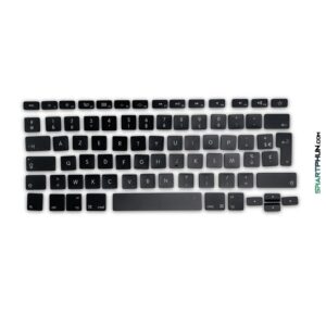 Jeu de touches complet pour McBook Air et McBook Pro modèle AC06 / AP08 AZERTY