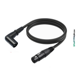 Câble audio XLR coudé 90°